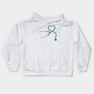 Stethoscope Heart Kids Hoodie